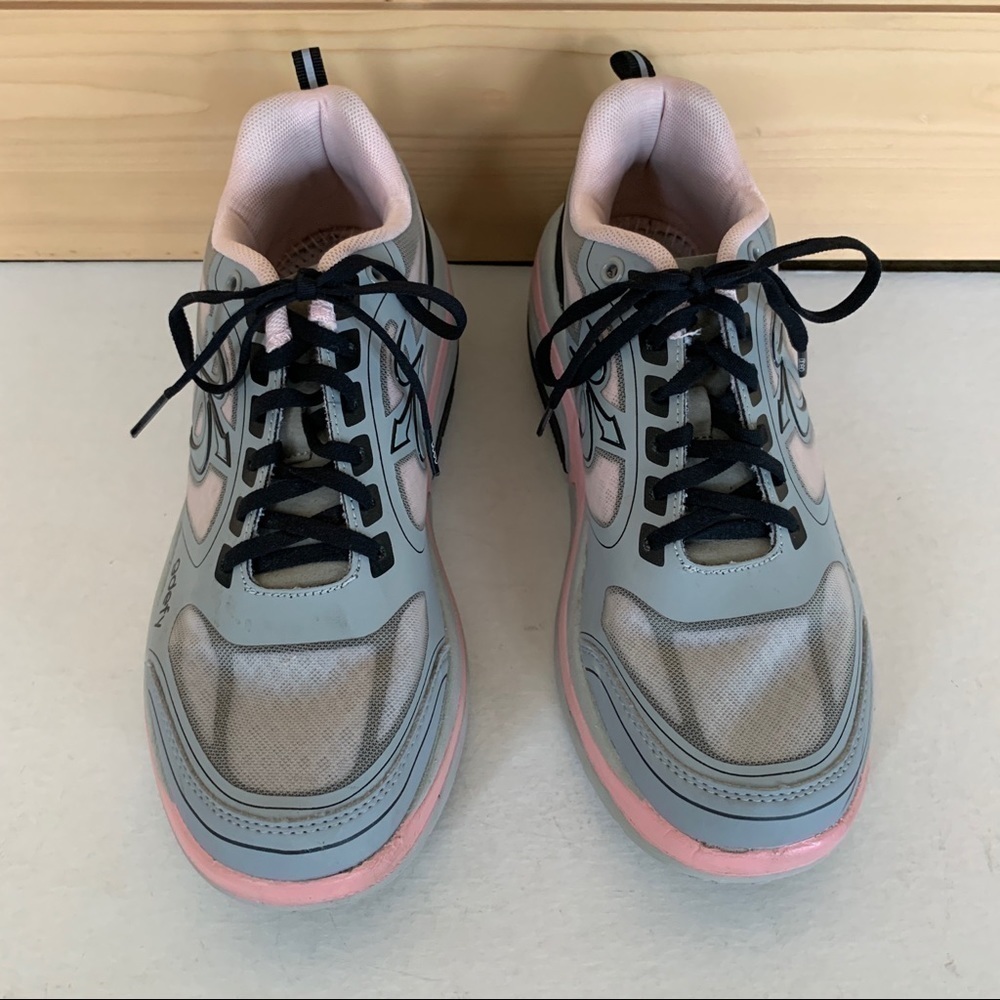 gdefy Pink and Grey & Black Lace‎ Up Shoes Size 9.5